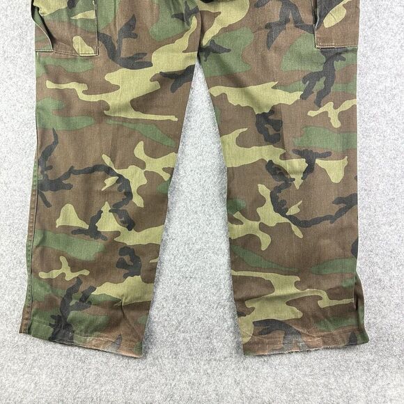 Vintage Gung Ho Burk Camo Pants Mens 34 Military Cargo Y2K Distressed USA Made* - Picture 10 of 16